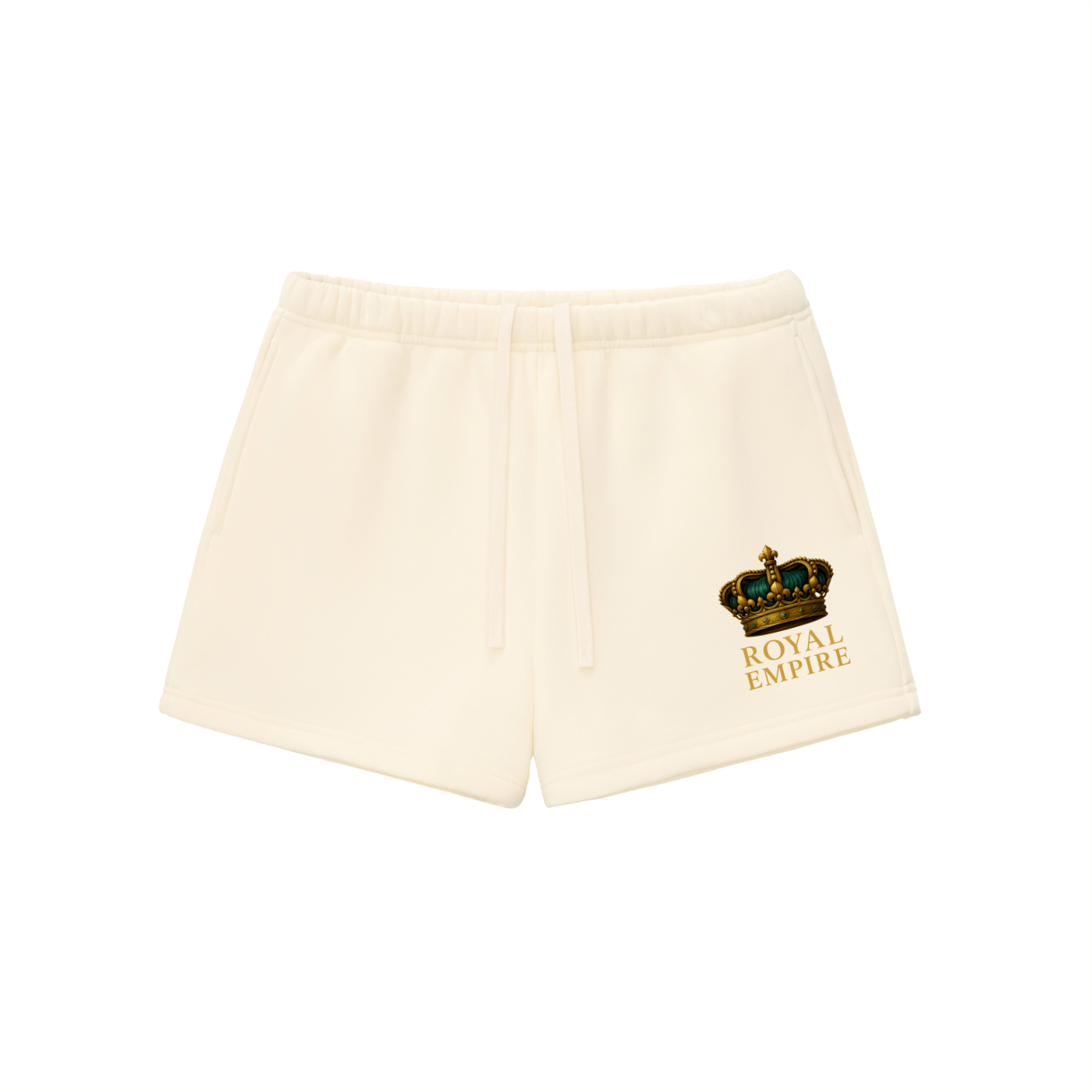Respect The Crown Queen Shorts | Dark Teal Crown