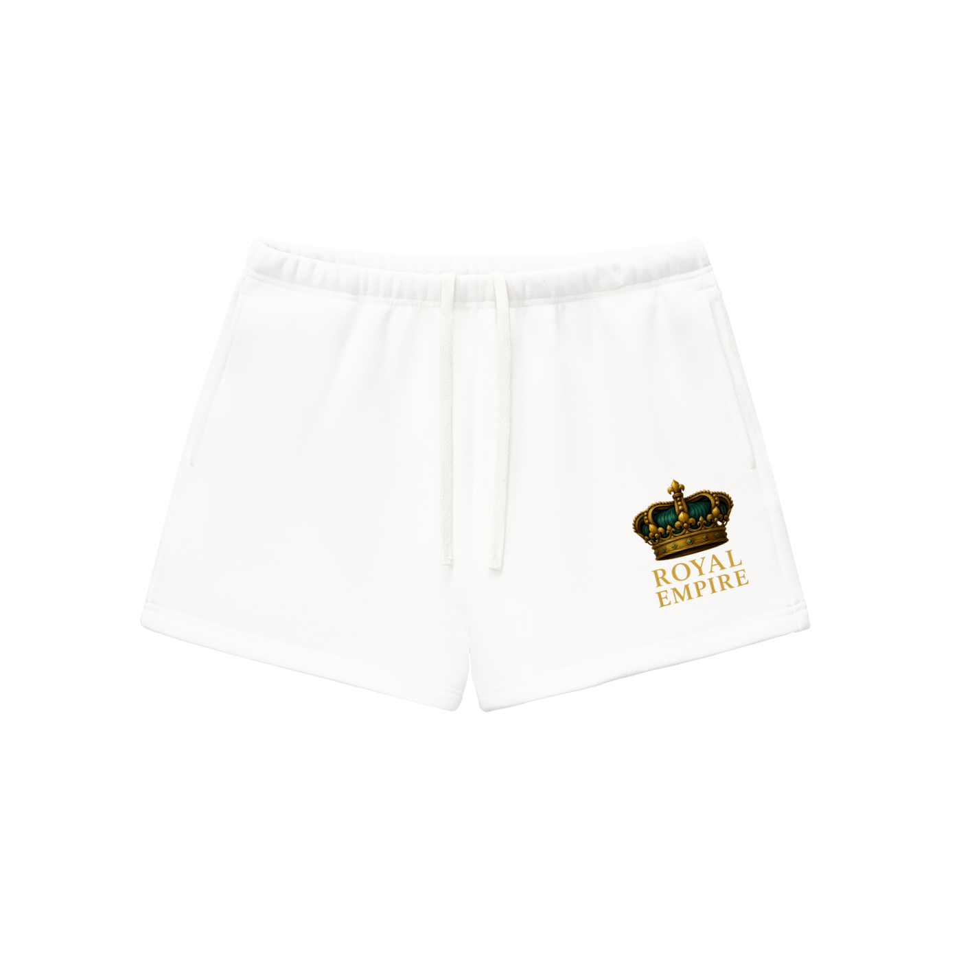 Respect The Crown Queen Shorts | Dark Teal Crown
